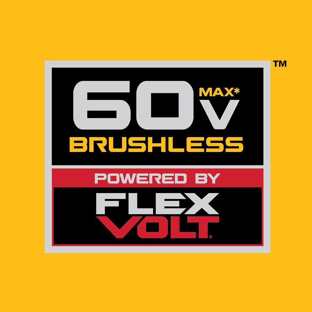 DW 60-Volt MAX Brushless Cordless Battery Powered Attachment Capable String Trimmer with FLEXVOLT 3Ah 9Ah Batteries Charger DCST972X1WCB609