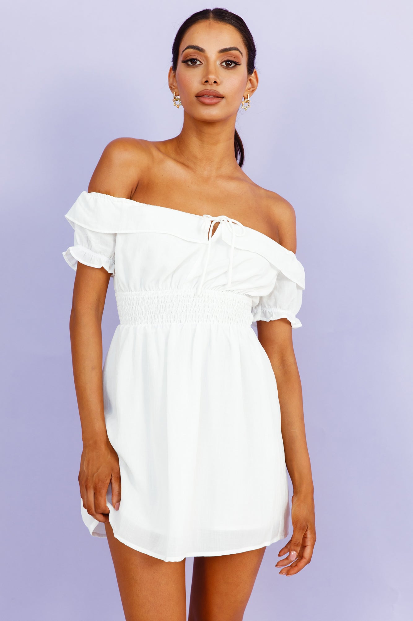 Glowing Weekend Dress White