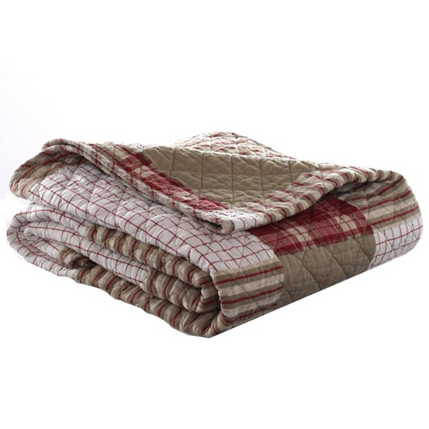 Camano Island Reversible Throw Blanket Red Eddie Bauer