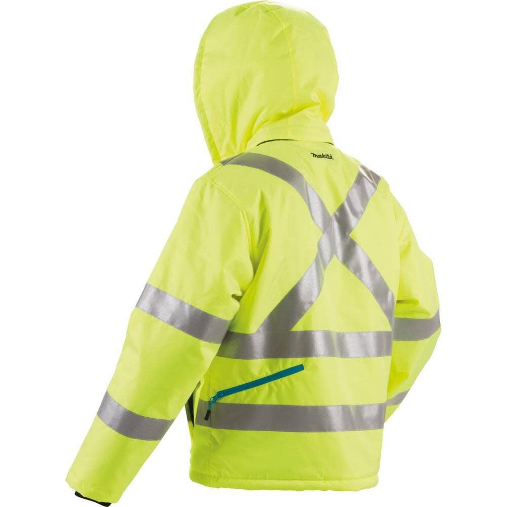 Makita 18V LXT Lithium-Ion Cordless High Visibility Heated Jacket Jacket Only (S) DCJ206ZS from Makita