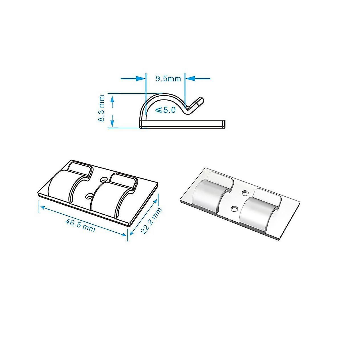 50pcs Hooks For Outdoor String Light Clips， Heavy Duty String Light Hooks Clips Waterproof Uv-resis