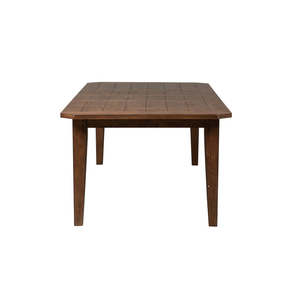 The Gray Barn Hearthstone Ridge Tobacco 7 Piece Rectangular Table Set