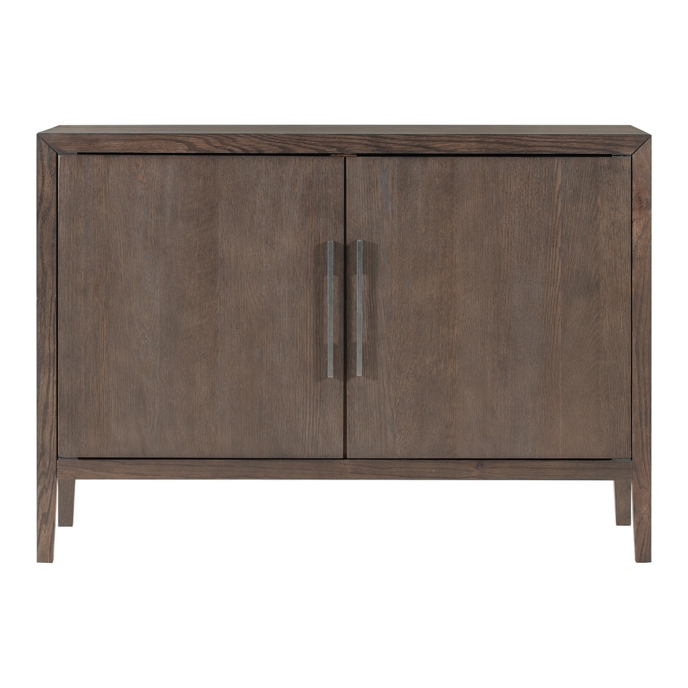 Storage Cabinet  Sideboard Wooden Cabinet with 2 Metal Handles and 2 Doors for Hallway/Entryway/Living Room/Bedroom