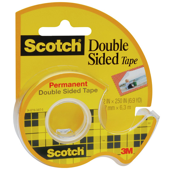 3M MMM136 Tape Double Stick 1/2 X 250