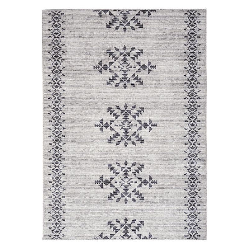 Nicole Curtis Series 1 Scandinavian Geometric Washable Indoor Area Rug