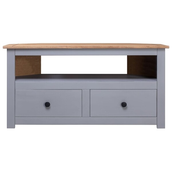 Corner TV Cabinet Gray 36.6