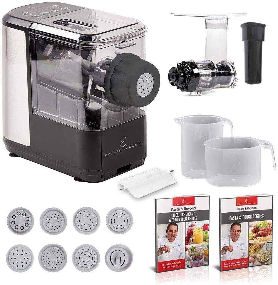 Pasta Machine with Juicer/Frozen Dessert and Meat Grinder Attachments