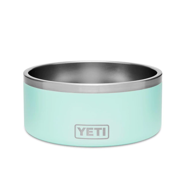 YETI Boomer 8， Stainless Steel， Non-Slip Dog Bowl， Holds 64 Ounces， Seafoam