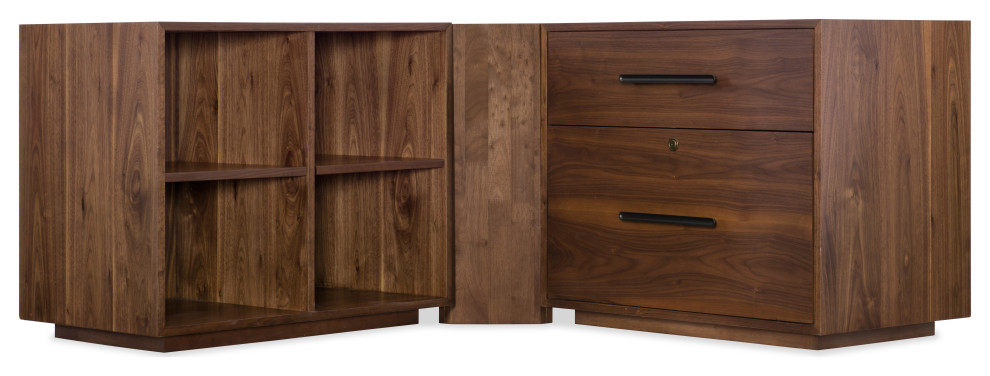 Elon Bunching Short Bookcase   Transitional   Bookcases   by HedgeApple  Houzz