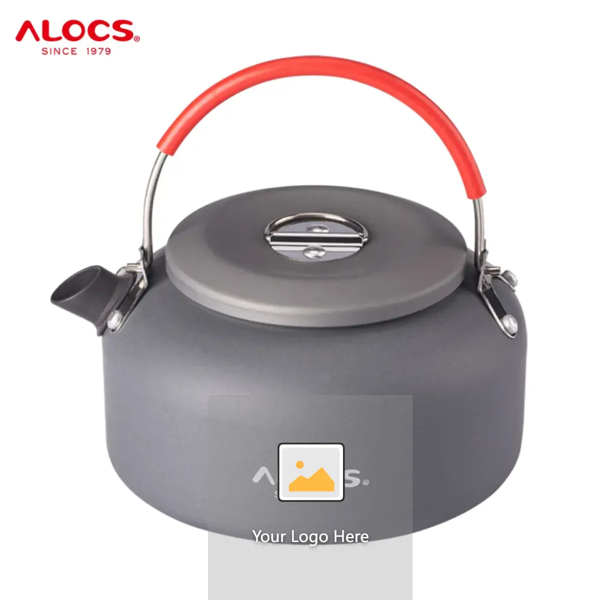 Alocs Portable Hard Anodized Aluminium Hiking Kettle Pot Outdoor Wasserkocher Camping Kettle