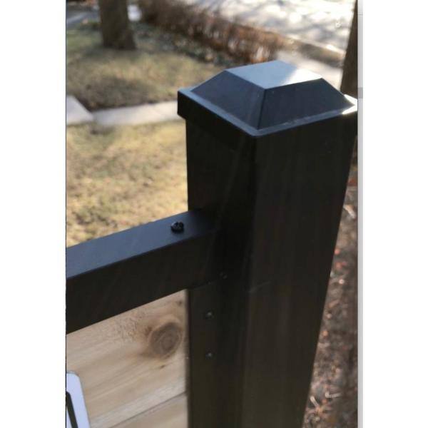 Slipfence 1 in. x 1.5 in. Aluminum Cap Rail for Top of Horizontal Slip Fence System SF2-HCR84 -2