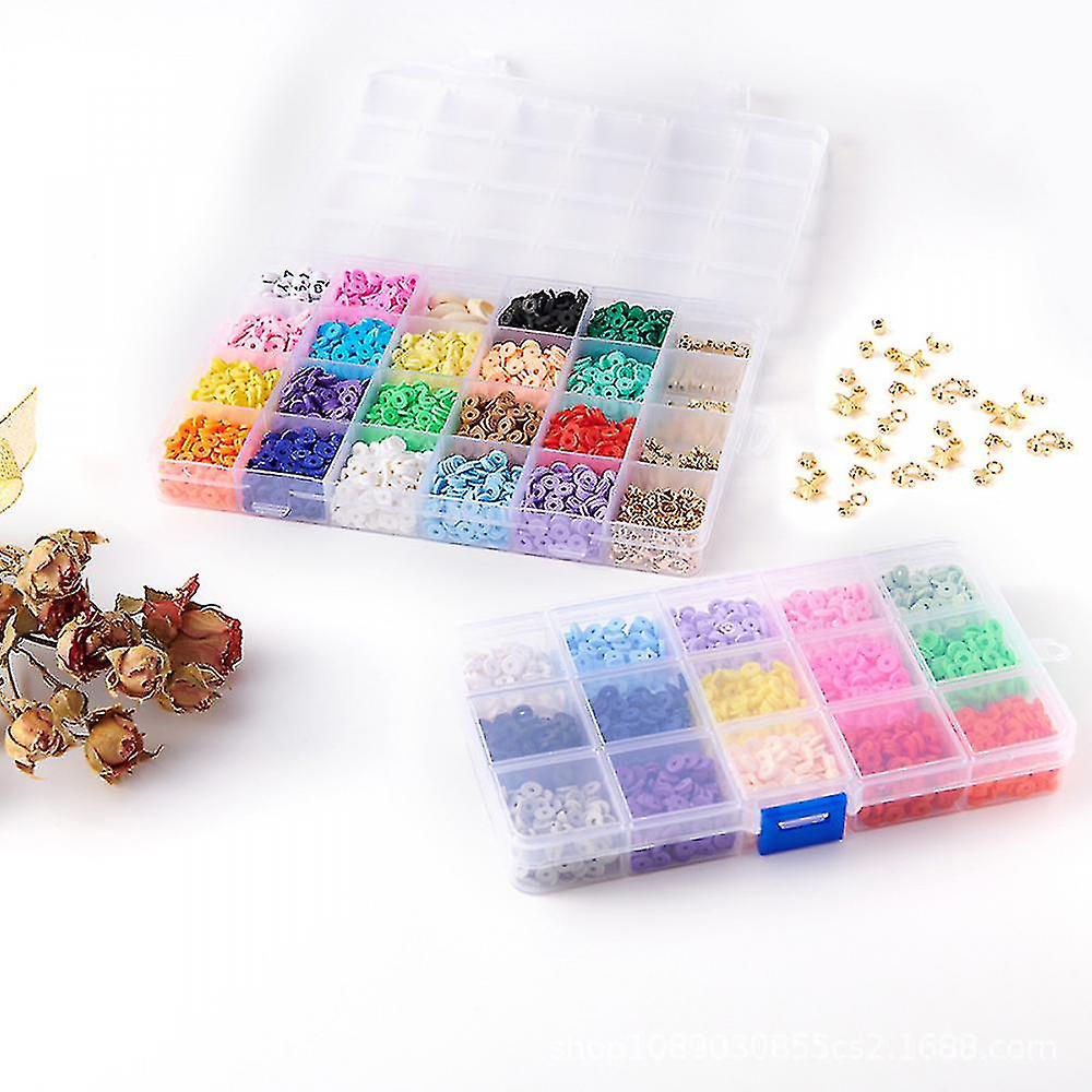 Cht-diy Flat Beads For Bracelet 28 Kinds Of Flat Beads Set Bracelet Making Kit