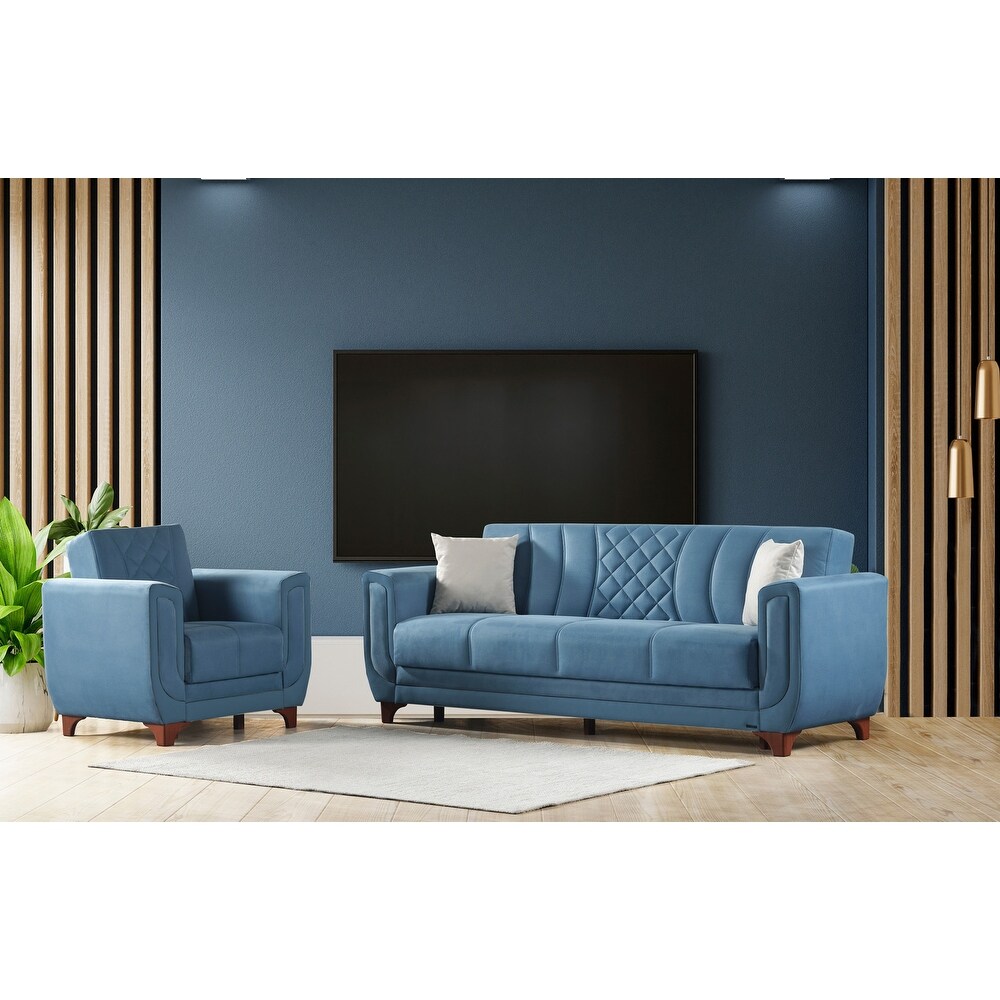 Ber Modern One Sofa One Chair Living Room Set