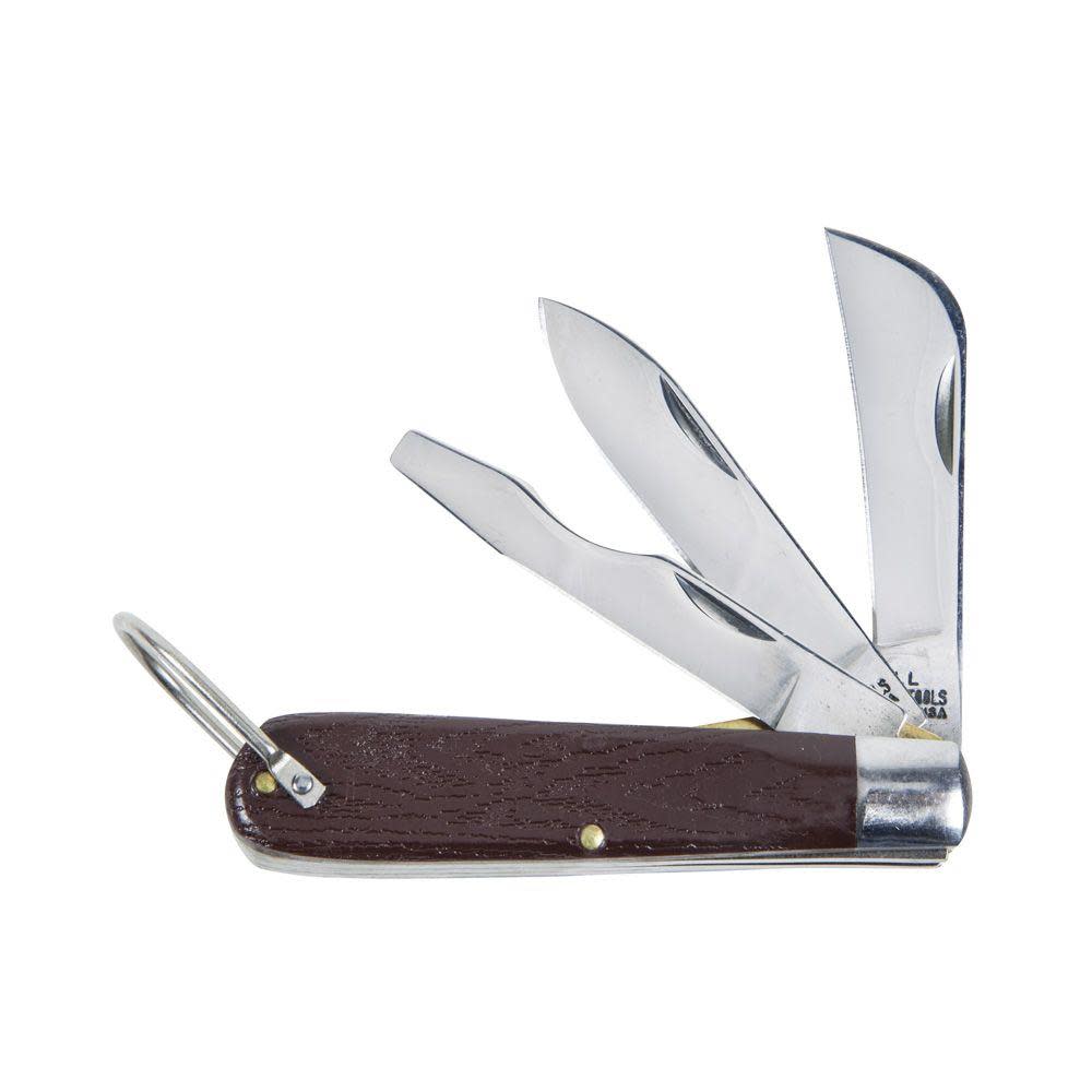 3 Blade Pocket Knife w/Screwdriver