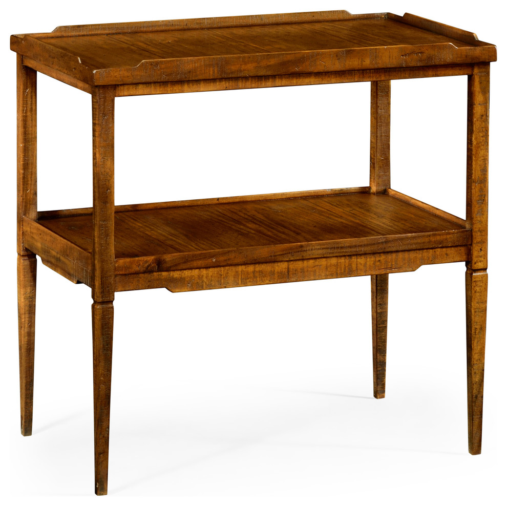 Jonathan Charles Country Walnut Side Table 491020 CFW   Transitional   Side Tables And End Tables   by Jonathan Charles Fine Furniture  Houzz