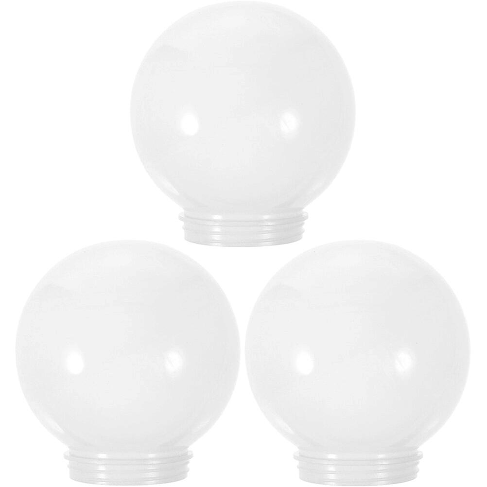 3pcs Globe Lamp Shade Round Globe Light Shade Acrylic Ball Lamp Shade Replacement