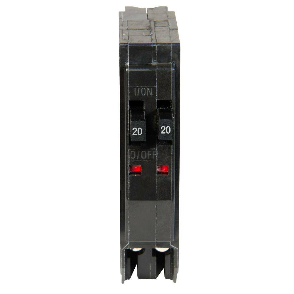 Square D QO 2-20 Amp Single-Pole Tandem Circuit Breaker QO2020C