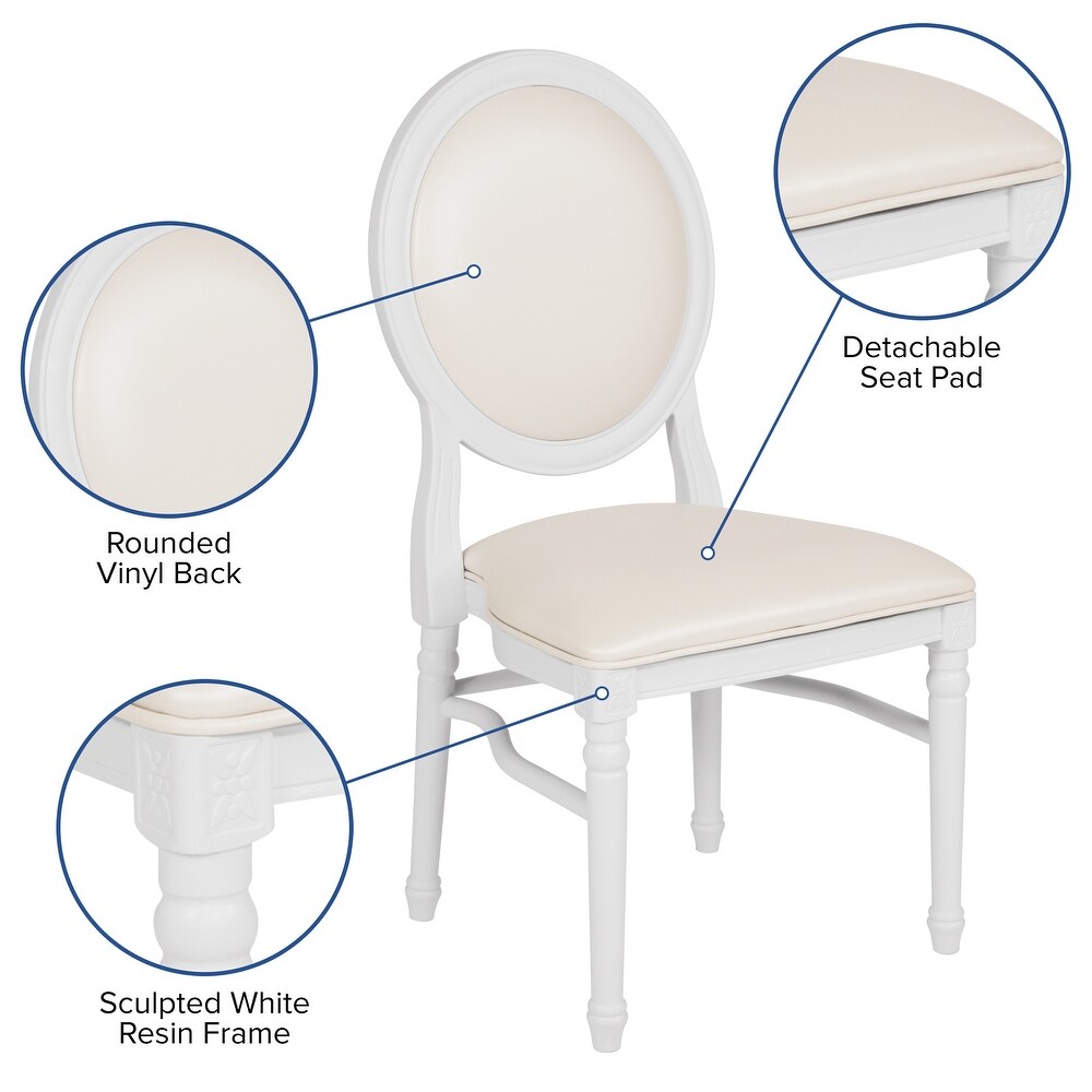 900 lb. Capacity King Louis Dining Side Chair