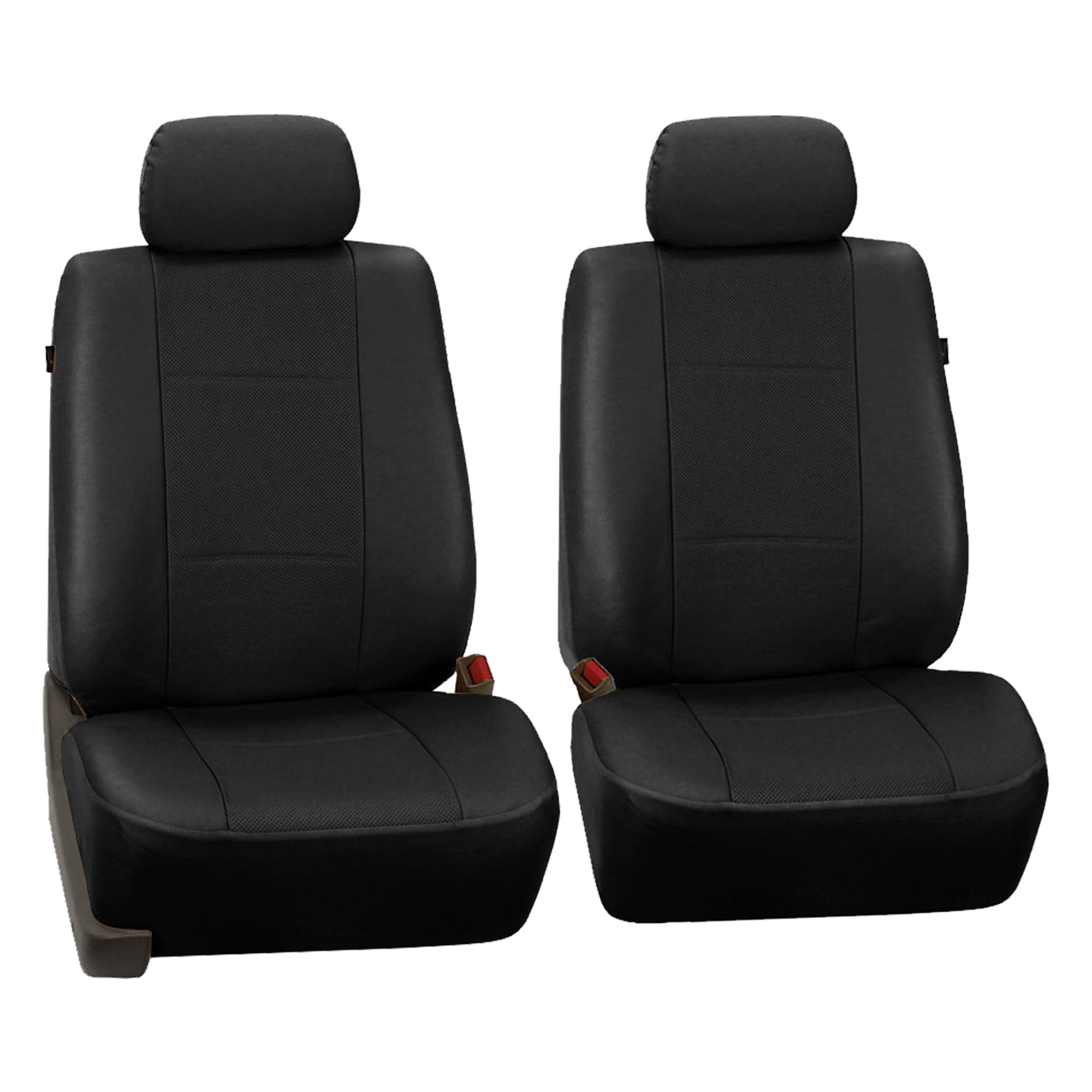 FH Group Deluxe Leatherette Padded Seat Covers For Car Truck SUV Van - Front Seats