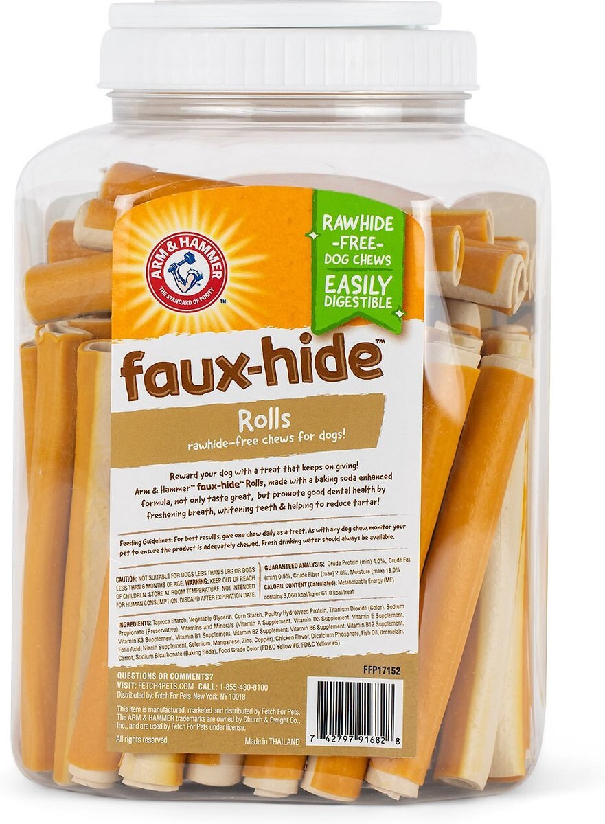 Arm and Hammer Faux-Hide Twists Original Chicken Flavor Dog Dental Chews