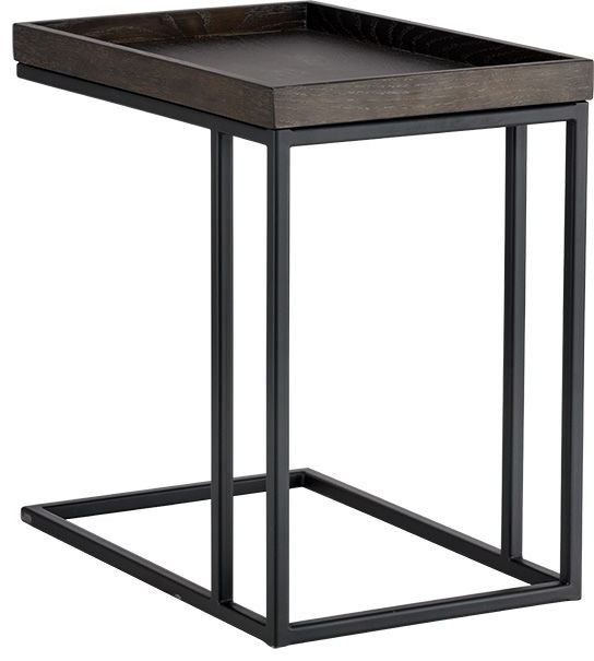 Sunpan Artezia Arden C Shaped End Table   Industrial   Side Tables And End Tables   by Unlimited Furniture Group  Houzz