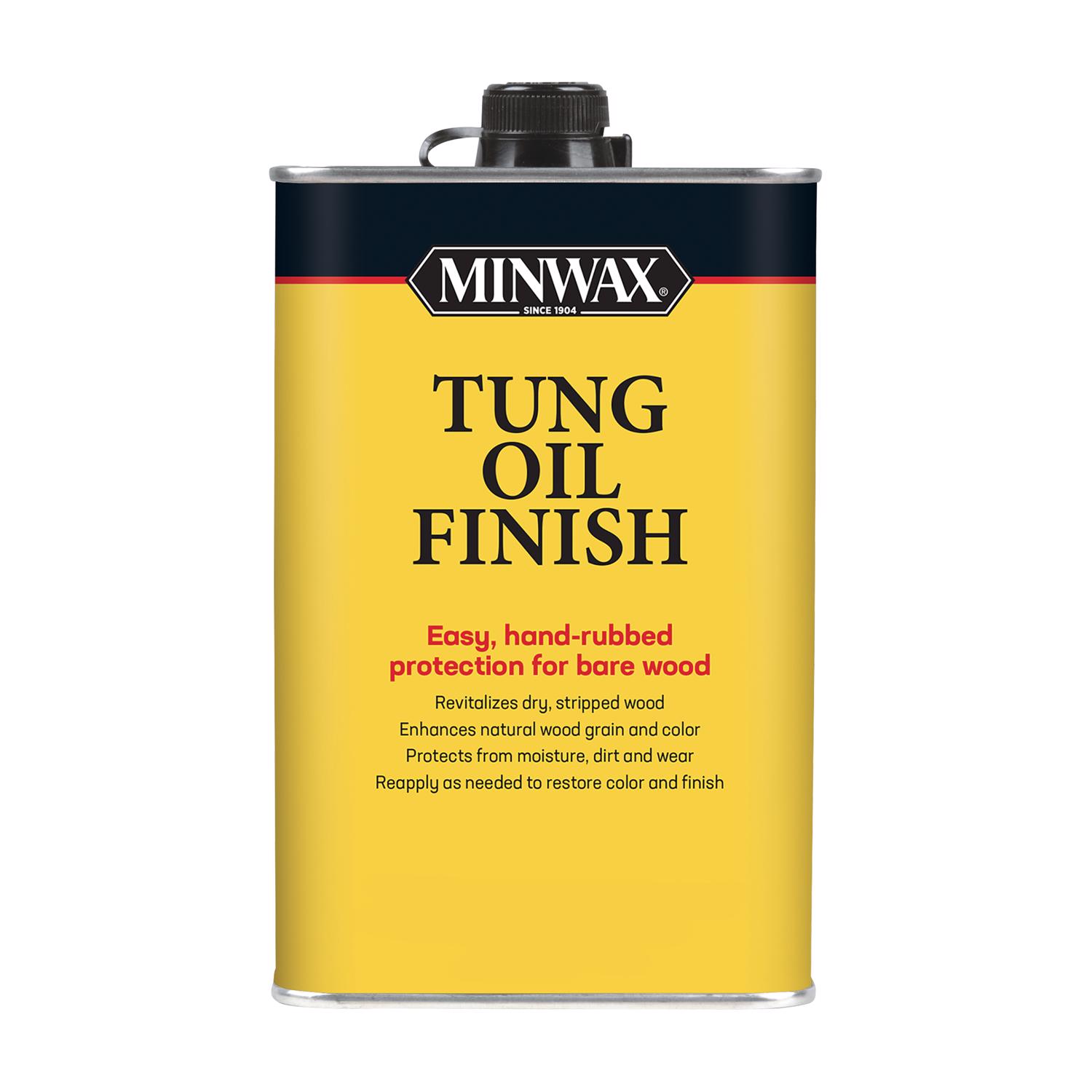 Minwax Tung Oil Finish Semi-Transparent Satin Amber Oil-Based Tung Oil 1 pt