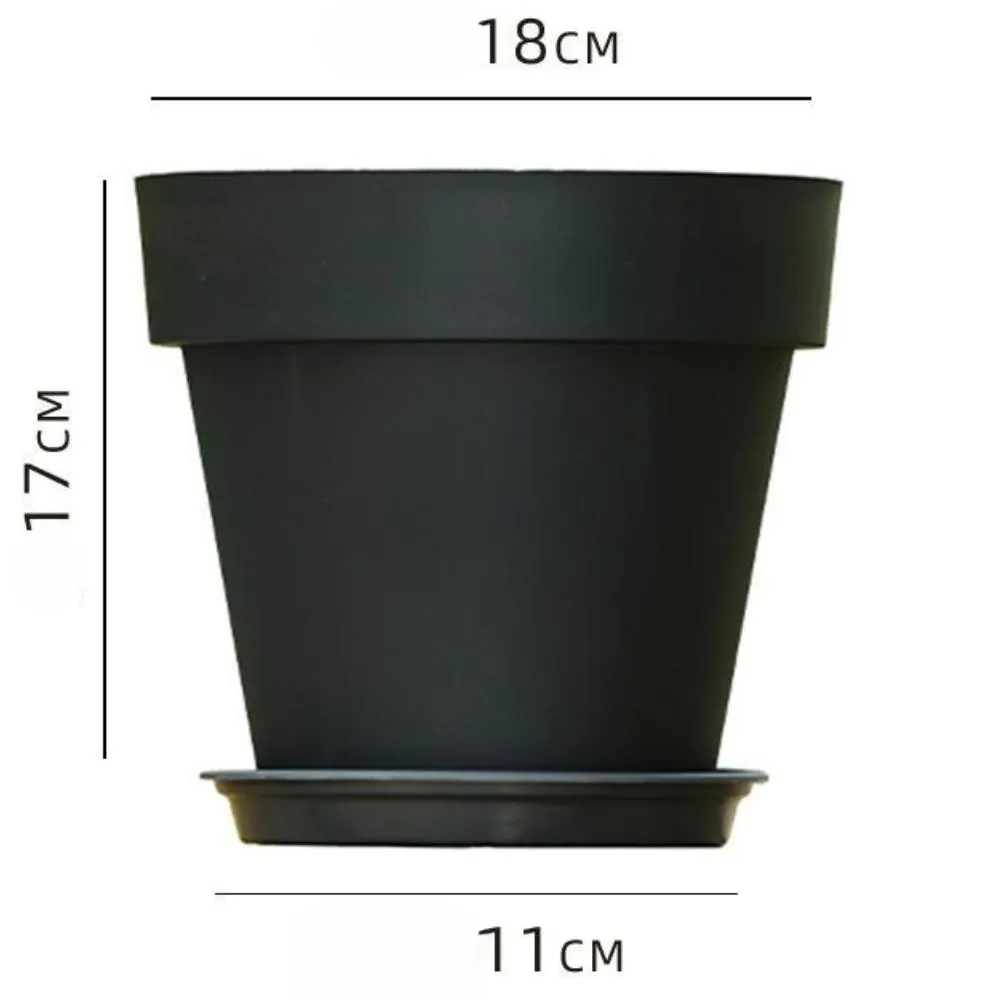 WY Hot Selling Plastic Flower Pots Round Planters Balcony Plant Supplies Flower Pot Planters Plastic Flower Pot