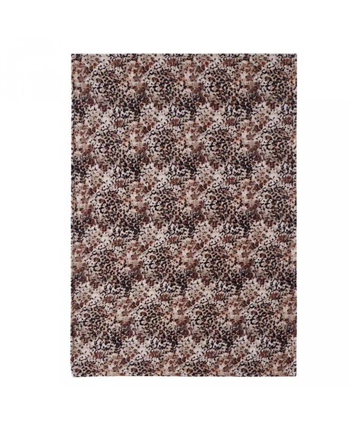 Kate Aurora Safari Living Cheetah Print Ultra Soft and Plush Oversized Accent Throw Blanket - 50 in. W x 70 in. L