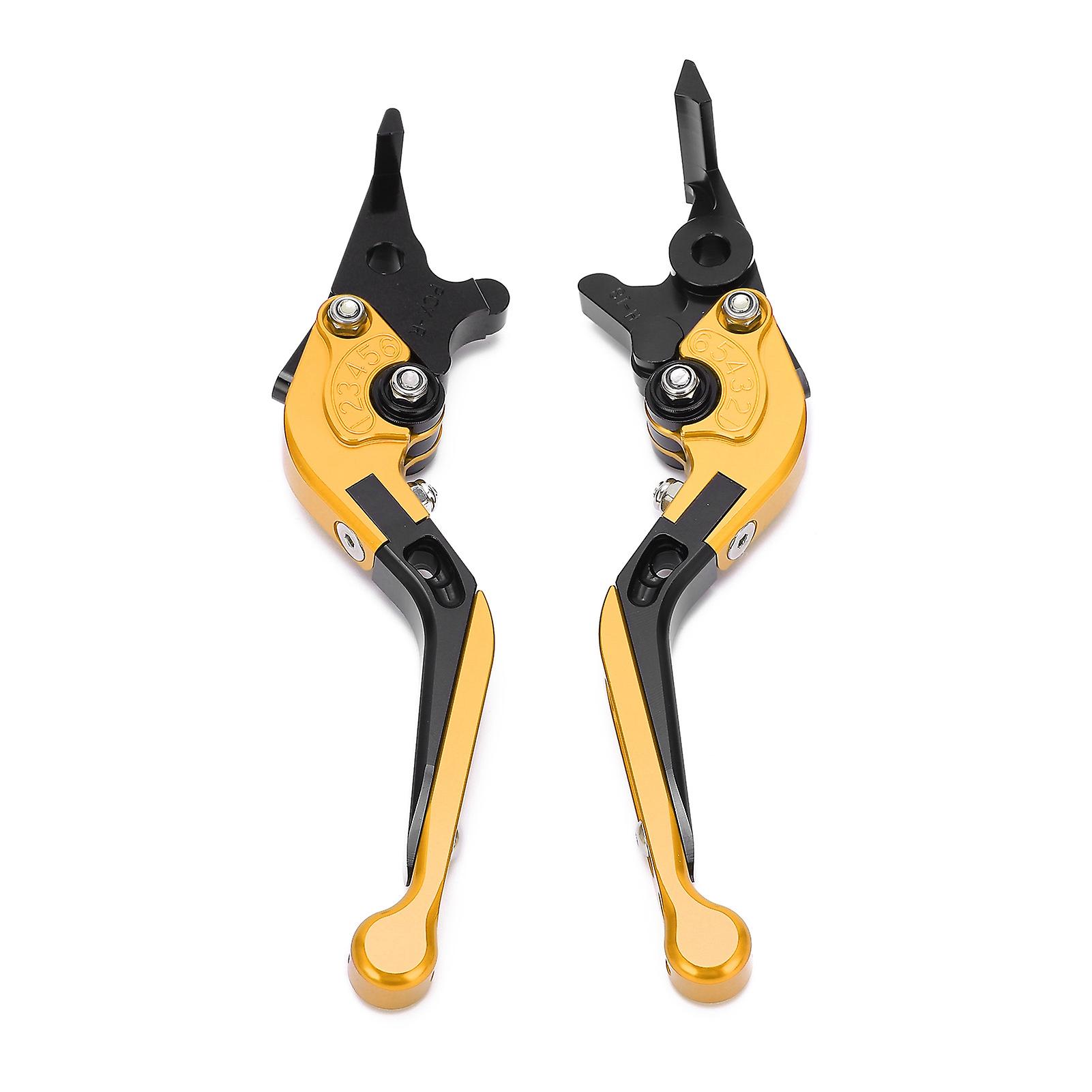 2pcs Motorcycle Brake Clutch Levers Adjustable Cnc Aluminium Alloy Replacement For Adv150 20192021gold