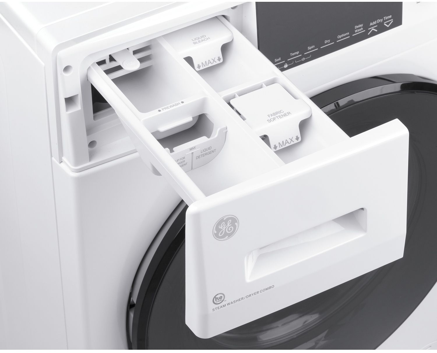 GE 2.4 Cu. Ft. White Front Load Washer/Condenser Dryer Combo