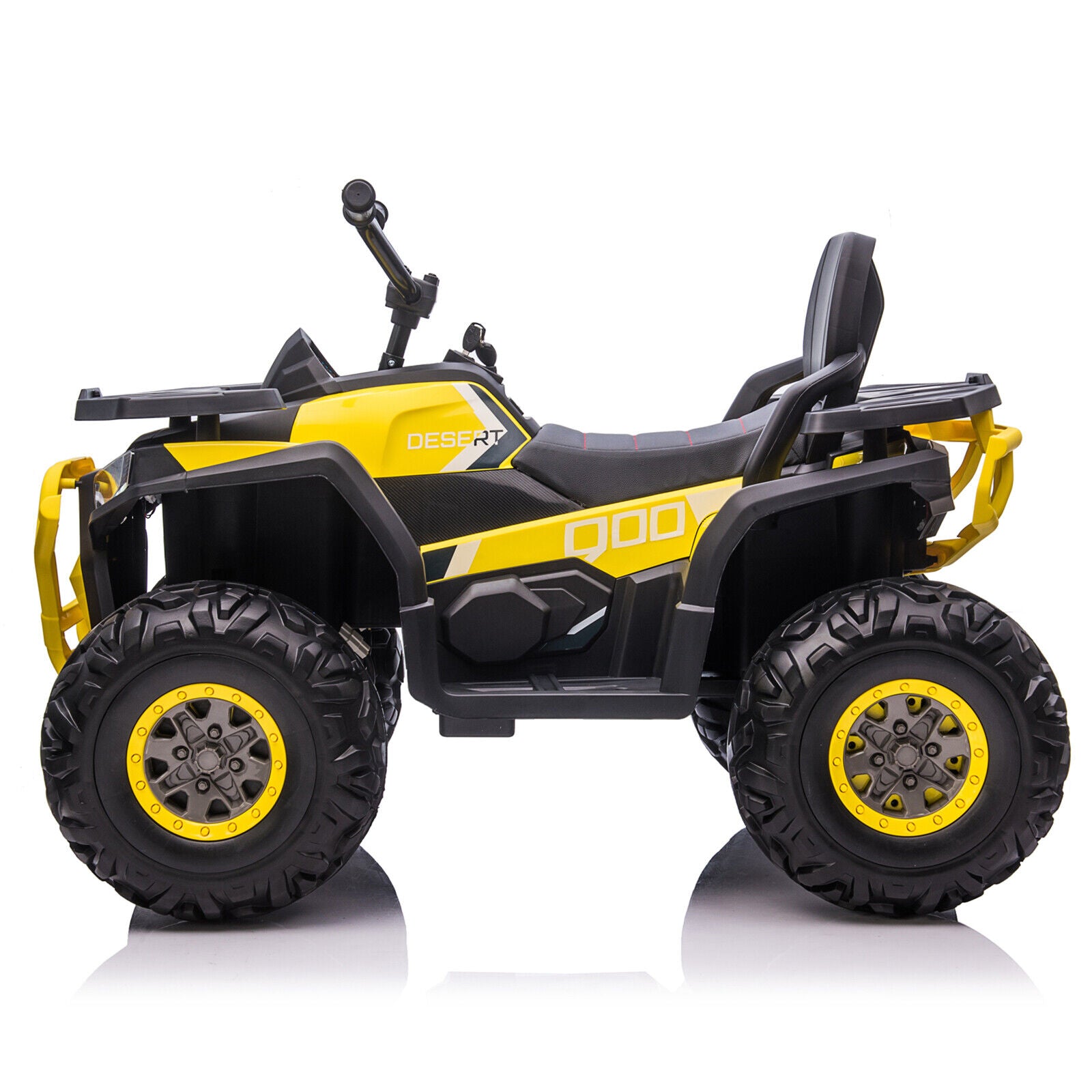 Kids ATV Ride On ATV 12V Battery Powered Electric Vehicle 4 Wheeler Quad High/Low Speeds with LED Light, Music, Horn, USB/TF/MP3 for Boys & Girls Gift