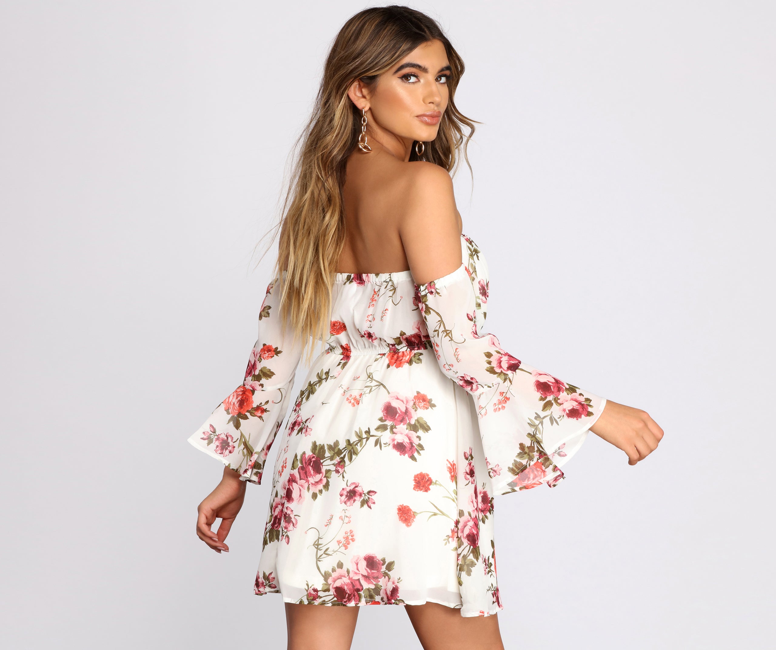 Flow With The Floral Skater Dress