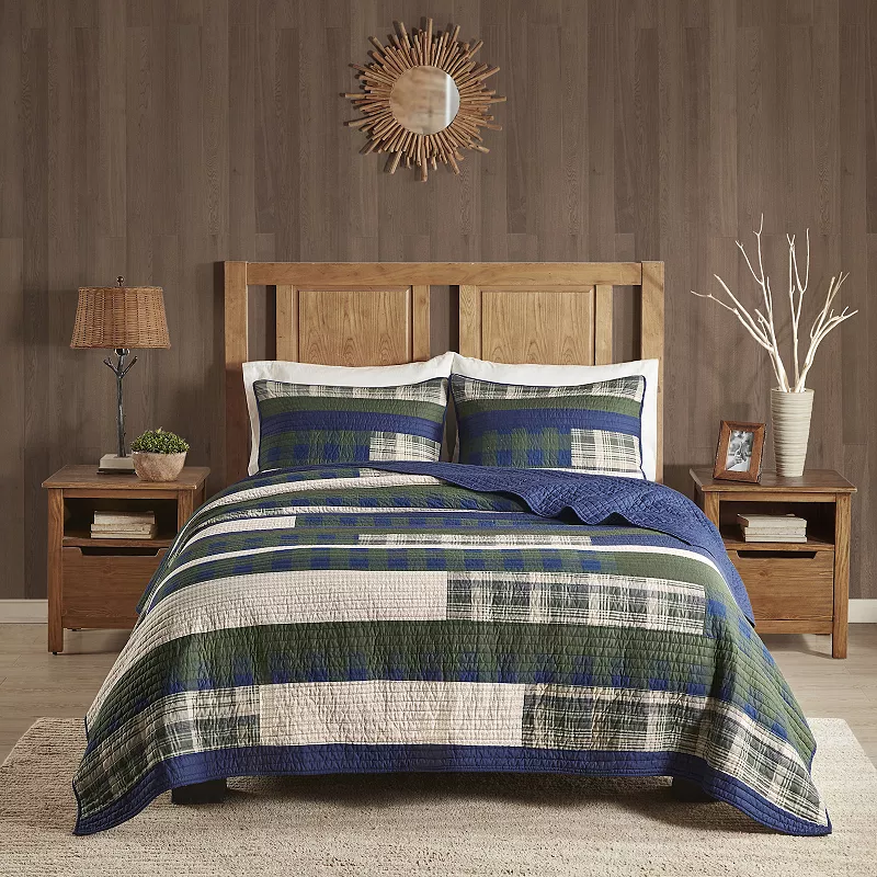 Woolrich Spruce Hill Oversized Cotton Quilt Set with Shams