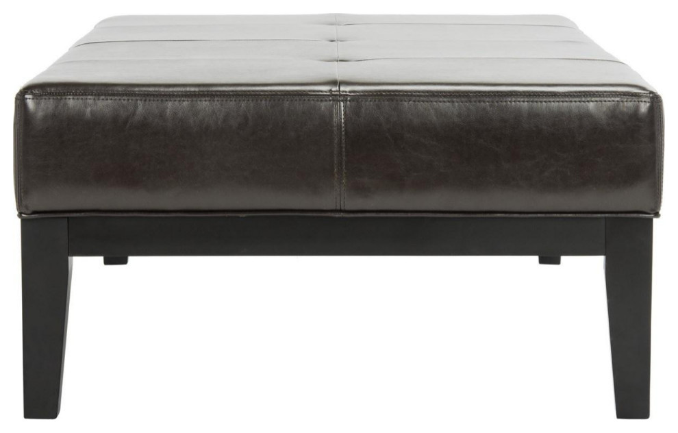 Tonita Rectangle Cocktail Ottoman  Brown/Black   Transitional   Footstools And Ottomans   by Rustic Home Furniture Deco  Houzz