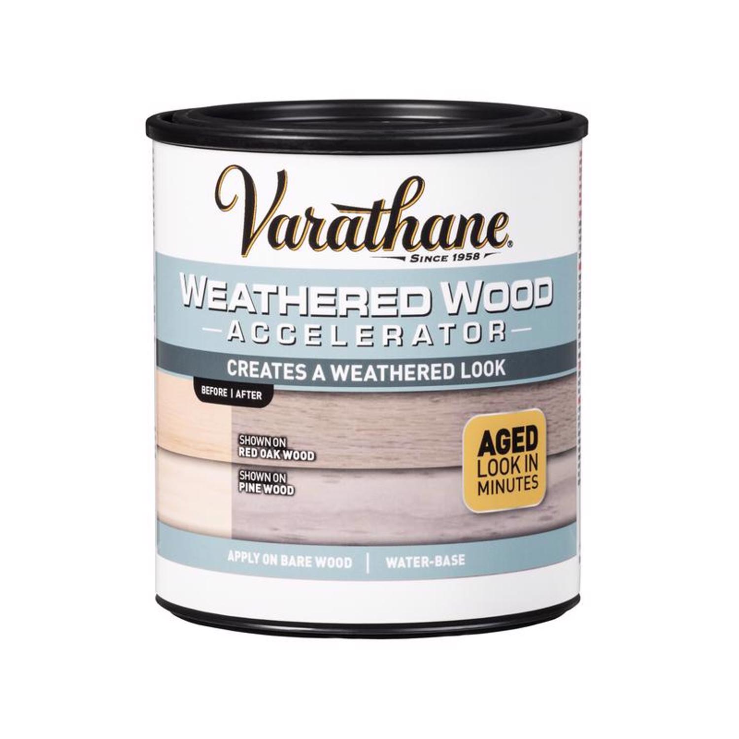 Varathane Gray Water-Based Weathered Wood Accelerator 1 qt