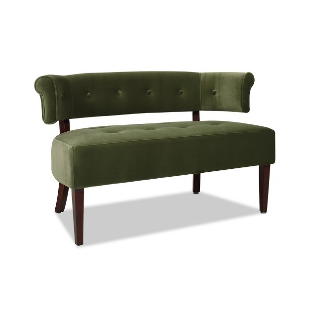 Jennifer Taylor Home Jared Roll Arm Tufted Bench Settee