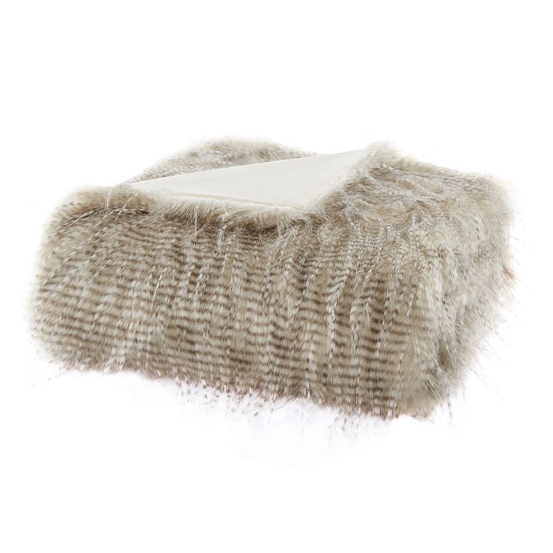 Madison Park Edina Faux Fur Throw Blanket