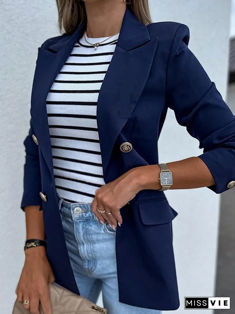 Plain Casual Blazer