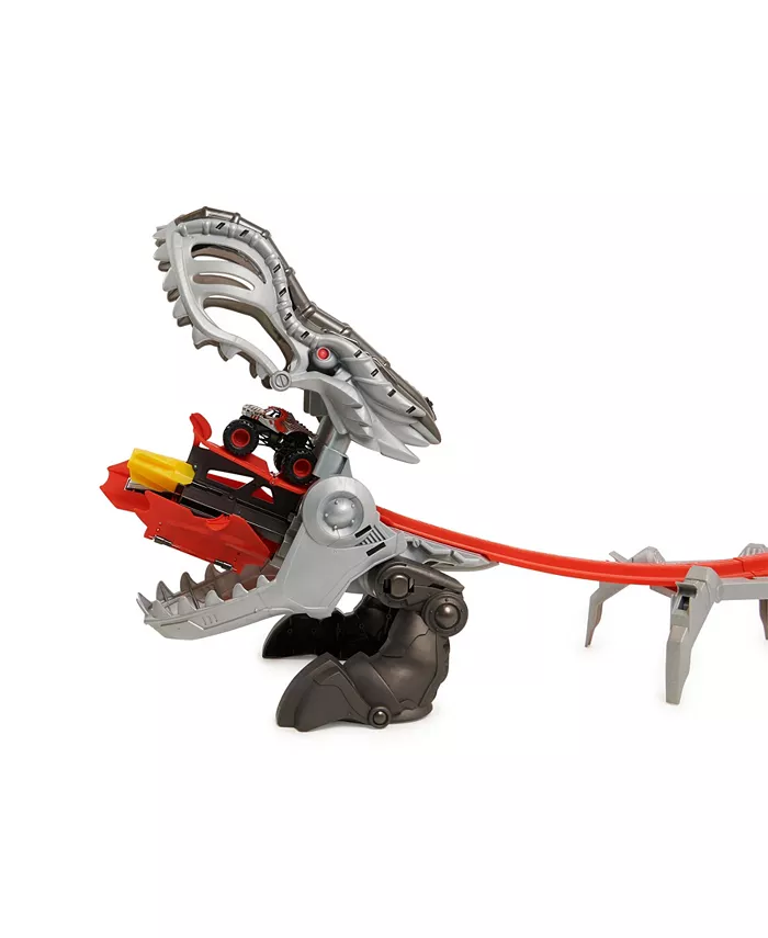 Monster Jam Thunderroarus Drop Playset with Exclusive Monster Truck  Lights and Sounds