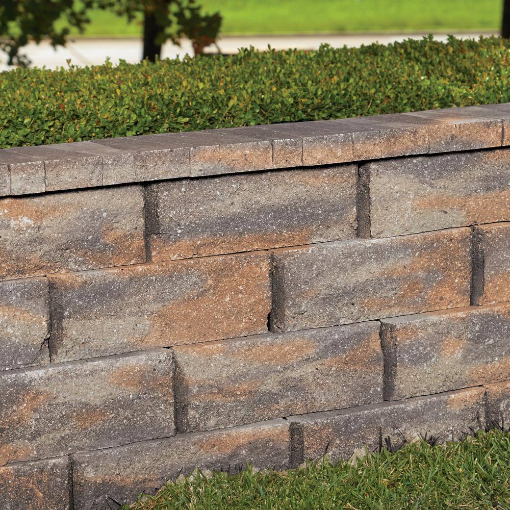 Pavestone RockWall Large 6 in. x 17.5 in. x 7 in. Yukon Concrete Retaining Wall Block 79850