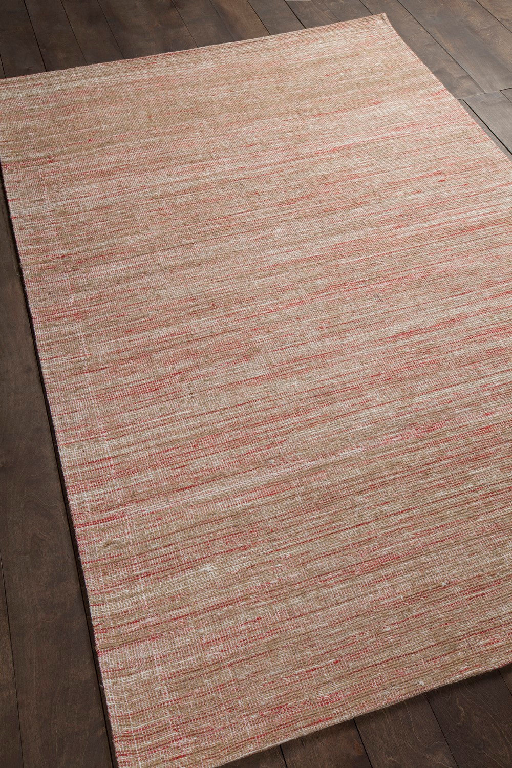 Pretor Pink/Natural Hand Woven Flatweave Rug