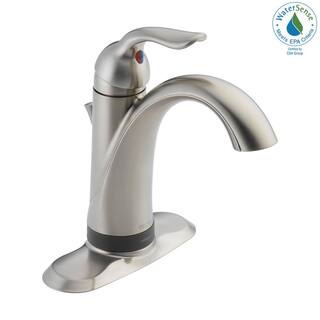 Delta Lahara Single Hole Single-Handle Bathroom Faucet with Touch2O.xt Technology in Stainless 538T-SS-DST