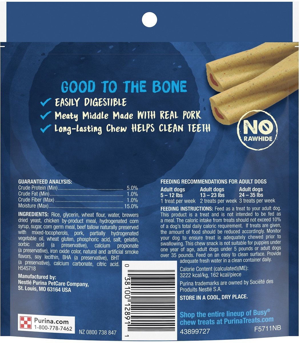 Busy Bone Long Lasting Rawhide-Free Real Meat Mini Dog Treats