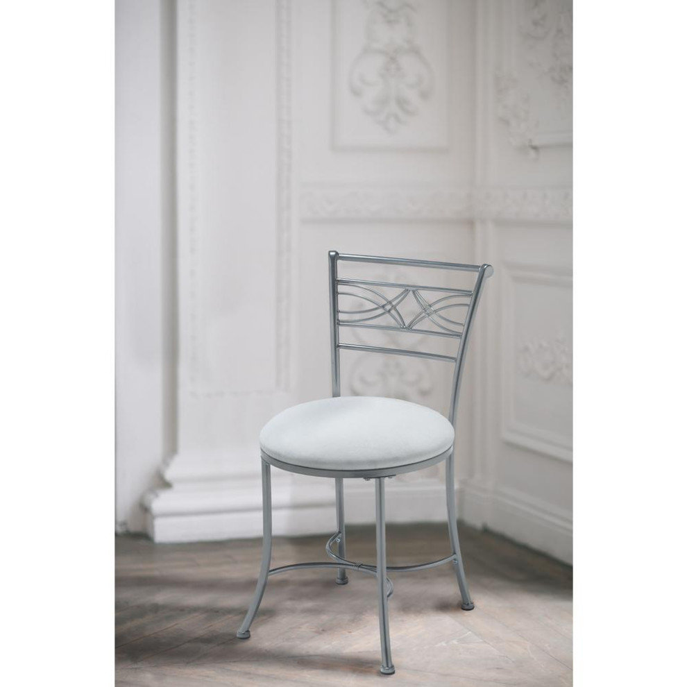 Dutton Vanity Stool   Transitional   Vanity Stools And Benches   by ShopLadder  Houzz