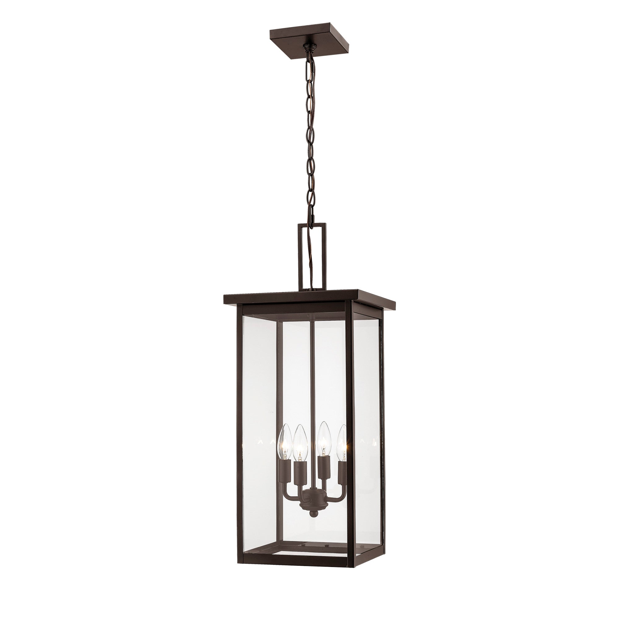 Millennium Lighting Outdoor Hanging Lantern， Powder Coat Bronze