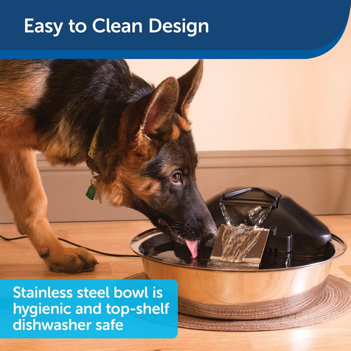 PetSafe Drinkwell Zen Stainless Steel Dog and Cat Fountain