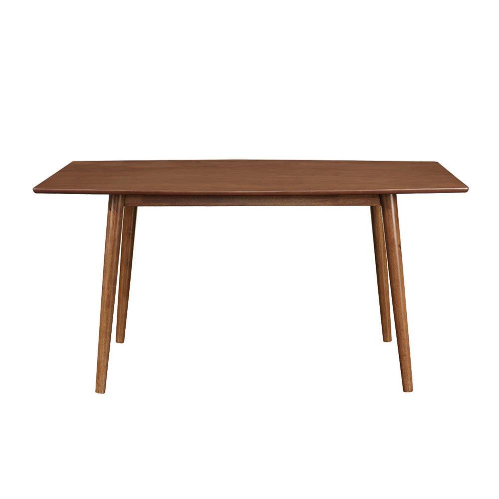 Walker Edison Furniture Company 60 in. Mid Century Wood Dining Table - Acorn HDW60MCAC