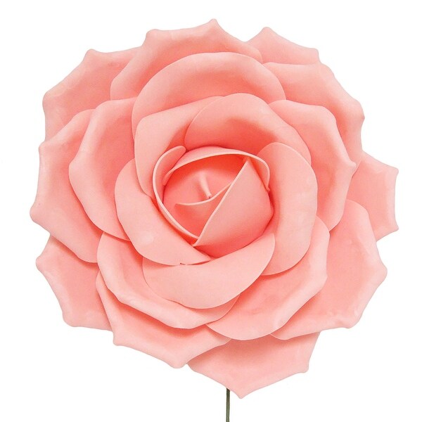 Set of 2 Large Foam Rose Stem Wall Decor Backdrop Art Crafts 16in