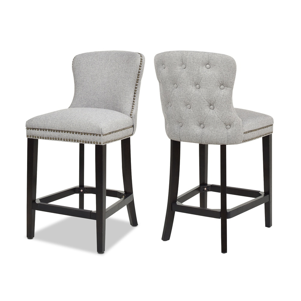 Sonoma Tufted Armless Counter or Bar Stools (Set of 2)