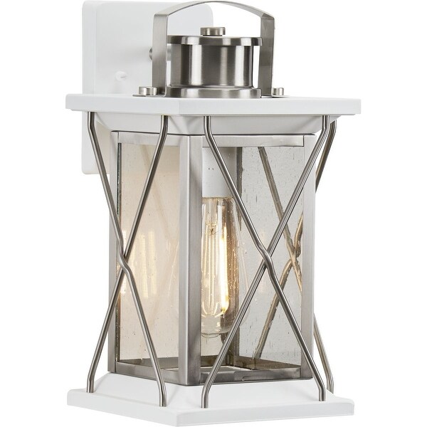 Barlowe Collection Stainless Steel One-Light Small Wall Lantern - 14.370